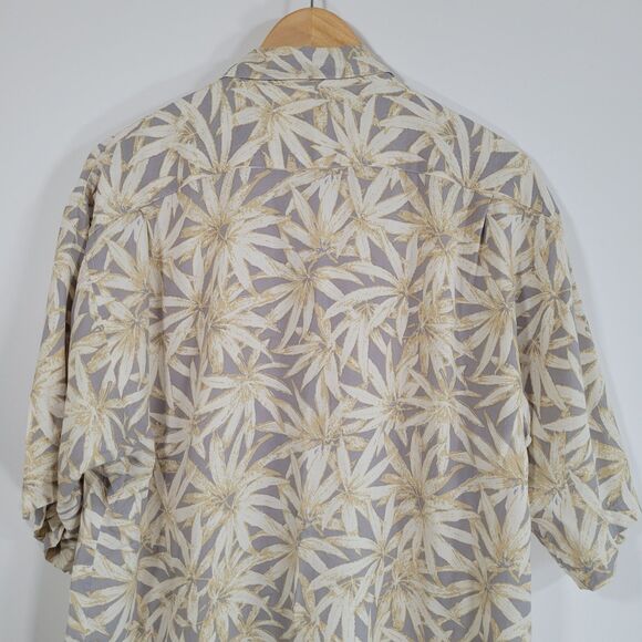 Lot (2) Hawaiian Silk Shirts Size M 100% Aloha Floral Pastel Blue - Picture 15 of 16